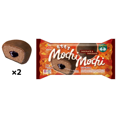 Mochi Mochi Coklat & Coklat / 76g (38g×2pcs)